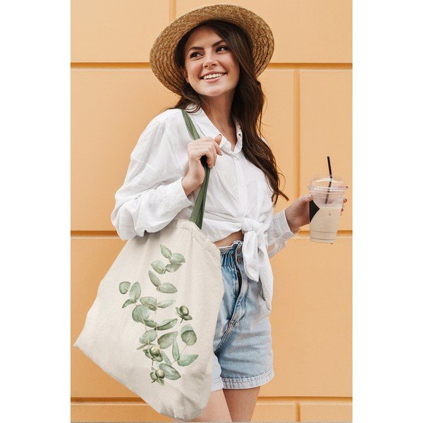 Borsa in tessuto beige - Kate Louise-image-2