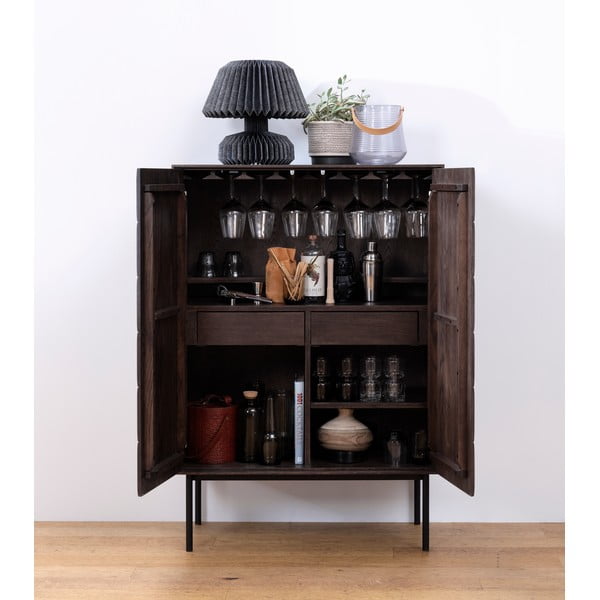 Mobile marrone scuro 90x130 cm Latina - Unique Furniture-image-1