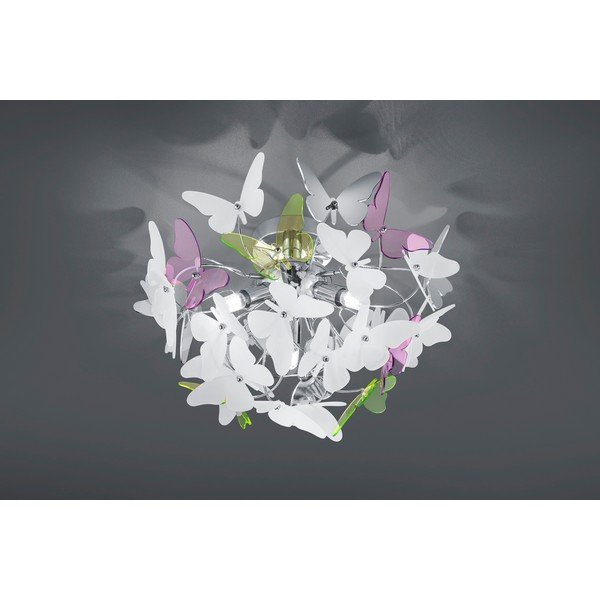 Lampada per bambini con paralume in plastica ø 45 cm Butterfly – Reality-image-1