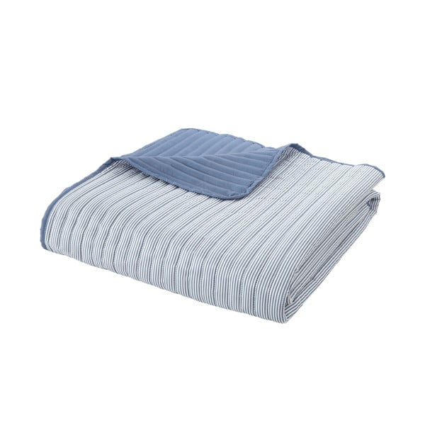 Copriletto blu con rivestimento trapuntato 220x230 cm Stripe – Catherine Lansfield
