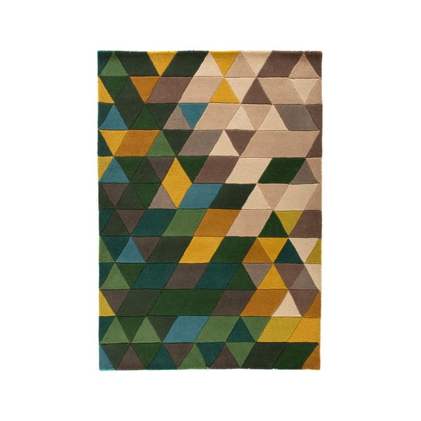 Tappeto in lana giallo/verde 200x290 cm Prism - Flair Rugs