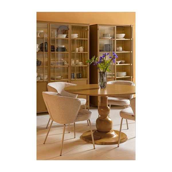 Vetrina color senape in metallo 140x200x44 cm Exhibit – WOOOD-image-1