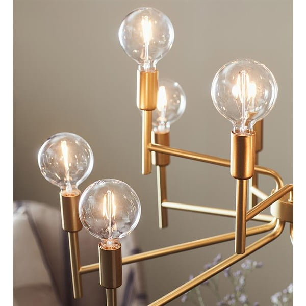 Lampada a sospensione a dodici bracci in oro Regent - Markslöjd-image-2