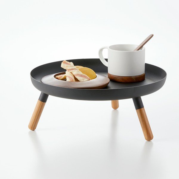 Vassoio in metallo ø 32 cm – YAMAZAKI-image-2