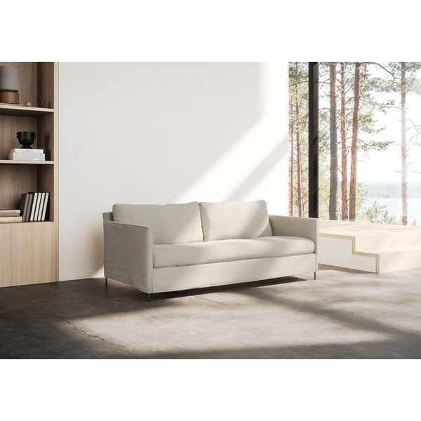 Divano beige 198 cm Petito - Furninova-image-4