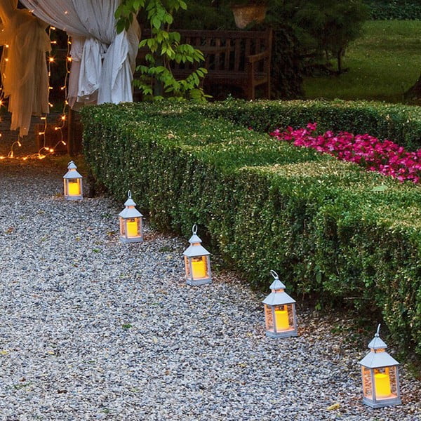 Lanterna decorativa a LED bianca di grandi dimensioni adatta agli esterni Lante - Tomasucci-image-4