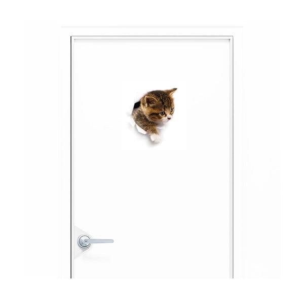 Adesivo murale Gatto che si nasconde - Ambiance-image-1