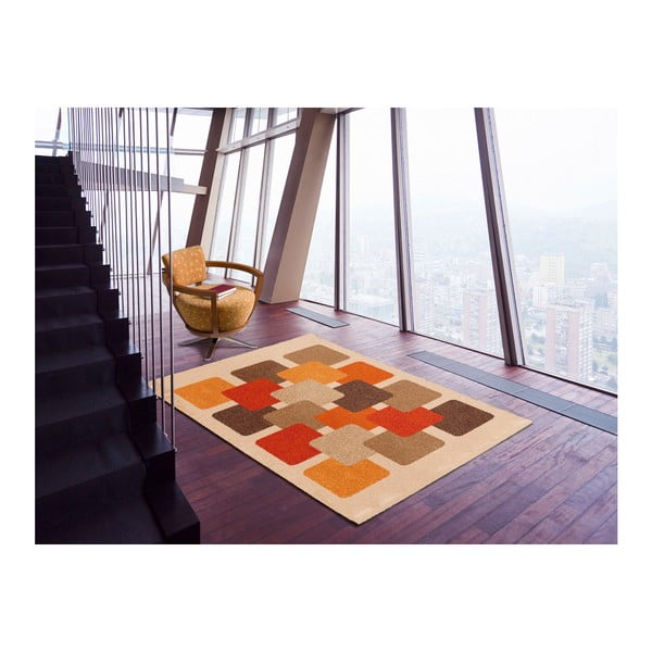 Tappeto Boras marrone e beige, 57 x 110 cm - Universal-image-2