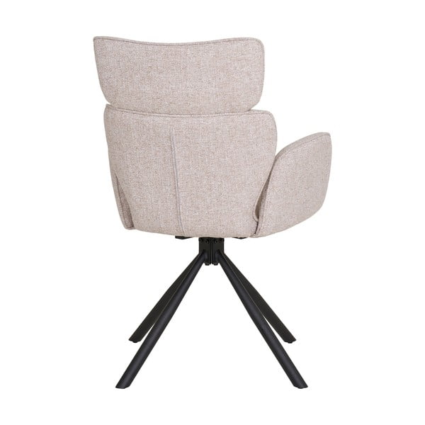 Set di sedie da pranzo beige in imbottito con braccioli 2 pz Cordoba – House Nordic-image-4