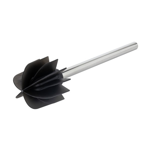 Scopino in silicone nero con supporto in metallo ø 7 cm - Wenko