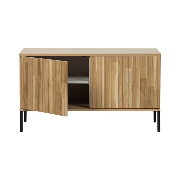 Mobile TV di colore naturale con effetto rovere 100x56x44 cm Gravure – WOOOD-image-3