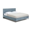 Letto matrimoniale imbottito blu con materasso incluso/con rete inclusa 180x200 cm Noira Slim – Bonami Selection