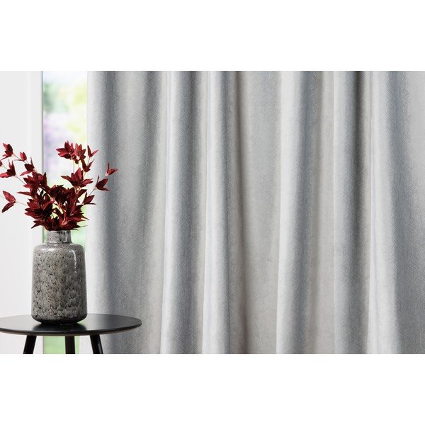 Tenda in velluto grigio 140x260 cm Roma - Mendola Fabrics-image-3
