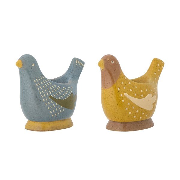 Portauova in gres 2 pz Birdy – Bloomingville-image-4