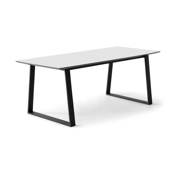 Tavolo da pranzo pieghevole bianco con piano bianco 100x210 cm Meza - Hammel Furniture