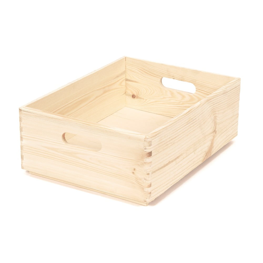 Scatola in legno di pino Custom, 40 x 30 x 14 cm - Compactor | Scatole