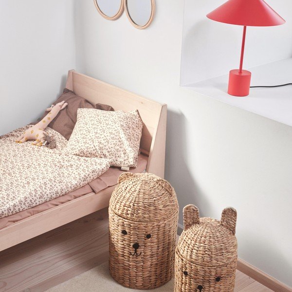 Ceste per giochi in set da bambini di colore naturale in erba marina 2 pz ø 28,5x49,5 cm Bear & Rabbit – OYOY Mini-image-1