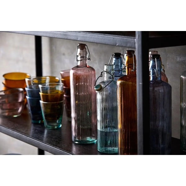 Bottiglia di vetro rosa da 1,2 l Kusintha - Bitz-image-2