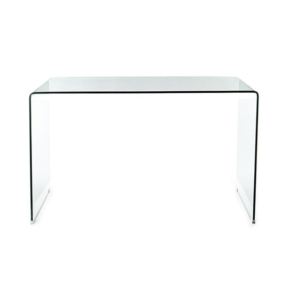 Tavolo da lavoro in vetro 70x126 cm Bend - Tomasucci