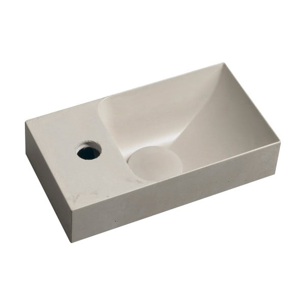 Lavabo in grigio chiaro in calcestruzzo 31x17 cm Piccolino – Sapho