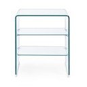 Tavolino in vetro 40x50 cm Iride – Bizzotto