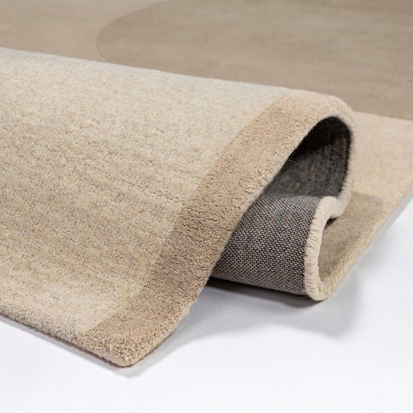 Tappeto di colore naturale in lana tessuto a mano 200x290 cm Lozenge – Flair Rugs-image-2