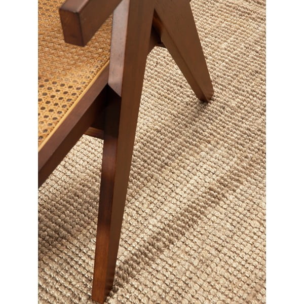 Tappeto rotondo color crema in iuta ø 200 cm Bouclé Jaipur – Hanse Home-image-4