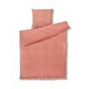 Set copripiumino e federa rosso e giallo in crêpe per letto singolo 140x200 cm Bæk&Bølge – JUNA