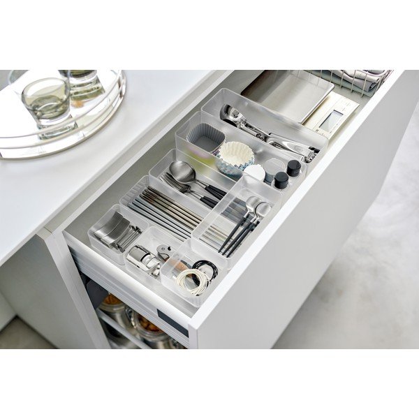 Organizer per cassetti in plastica in set da 2 Tower - YAMAZAKI-image-3