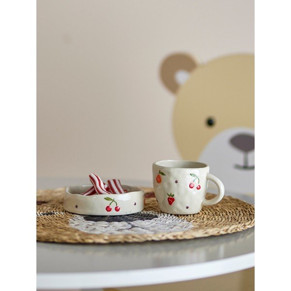 Set da pranzo per bambini in gres 2 pz Tatiana – Bloomingville Mini-image-1