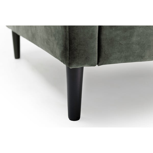 Pouf in velluto verde-grigio Adagio - Scandic-image-1