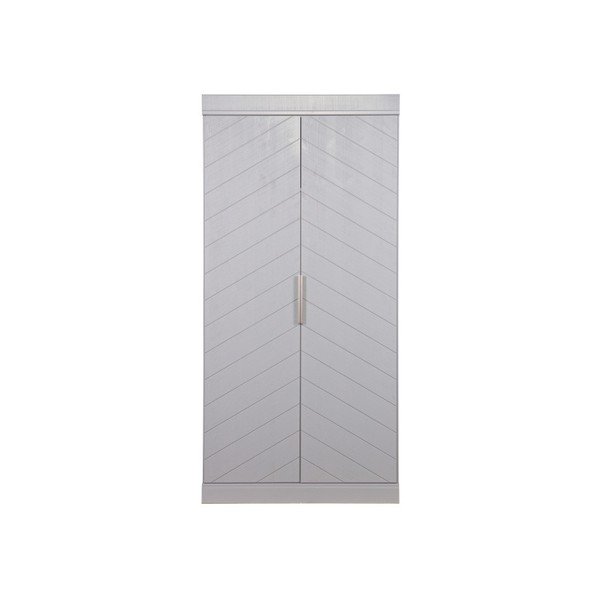 Šedá skříň z borovicového dřeva De Eekhoorn Herringbone-image-2