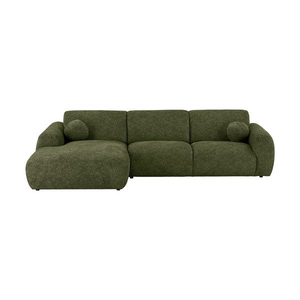 Divano angolare verde (con penisola a sinistra/con chaise lounge) Clyde – House Nordic