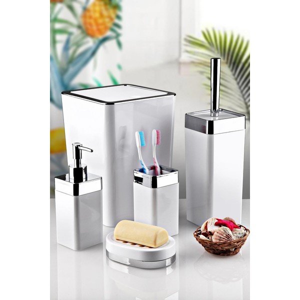 Set di accessori da bagno bianchi - Oyo Concept-image-1