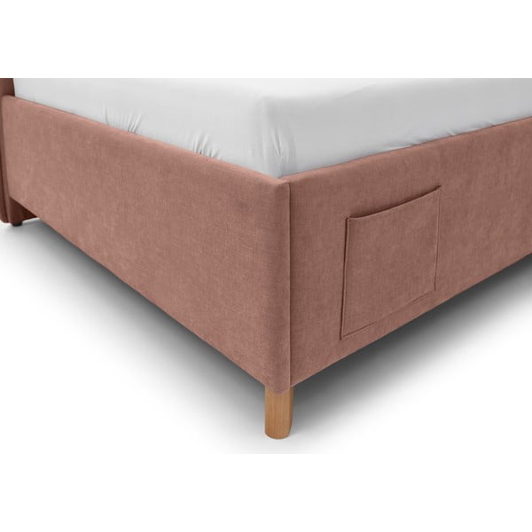 Letto da bambini con sponde rosa imbottito rete non inclusa 120x200 cm Fun – Meise Möbel-image-4