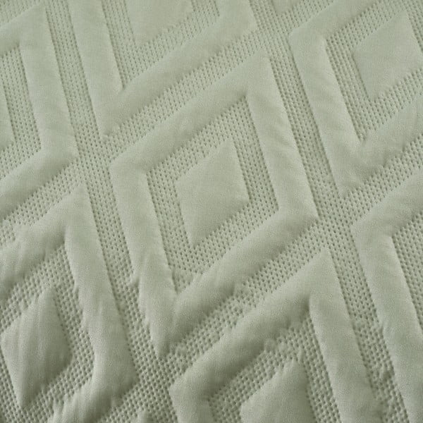 Biancheria da letto singola verde 135x200 cm Jacob Geo - Catherine Lansfield-image-4