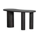 Tavolo consolle marrone scuro con effetto pino 70x150 cm Maan – WOOOD