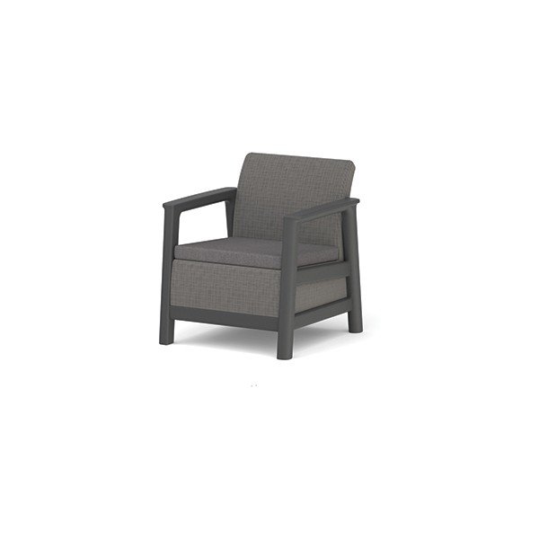 Set di 2 sedie da giardino in plastica grigia Scandi Linea - Keter