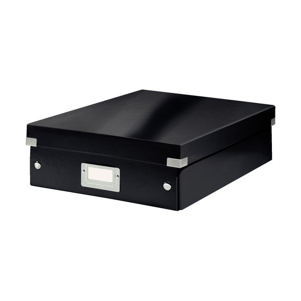 Scatola di cartone nera con coperchio 28x37x10 cm Click&Store - Leitz-image-2
