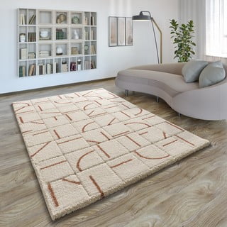 Tappeto color mattone/color crema 60x120 cm Brenda – Universal