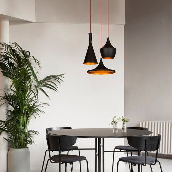 Lampadario nero/color rame con paralume in metallo ø 51 cm Elmas – Opviq lights-image-1