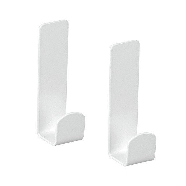 Set di ganci senza foratura bianchi in acciaio inox 2 pz Lizan – Wenko