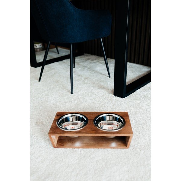 Set di ciotole con supporto in legno per cane Dog Fantasy – Plaček Pet Products-image-2