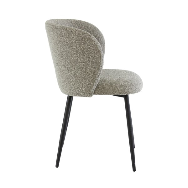 Sedia da pranzo grigia in imbottito Elyna – Light & Living-image-4