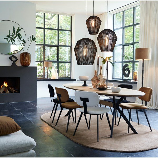 Sedia da pranzo bianca Aaliyah - Light & Living-image-3
