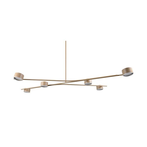 Lampadario beige in metallo Coda – Trio Select