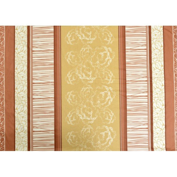 Biancheria da letto singola in cotone sateen giallo-arancio 140x200 cm Stripes - Unknown-image-1