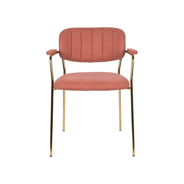 Sedie da pranzo rosa in un set di 2 Jolien - White Label-image-2