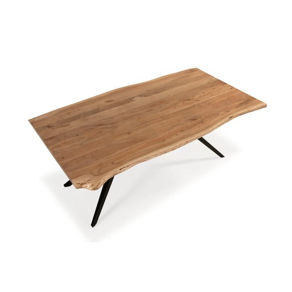 Tavolo da pranzo con piano in acacia 100x200 cm Mudri – MOME-image-3