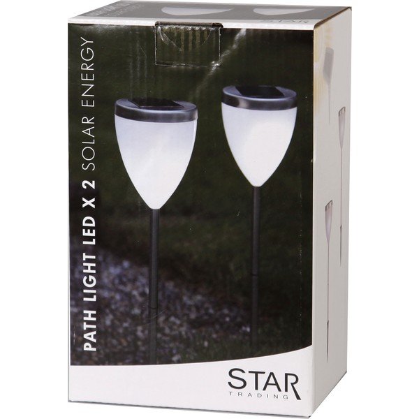 Set di 2 luci solari da giardino a LED, altezza 34 cm - Star Trading-image-3